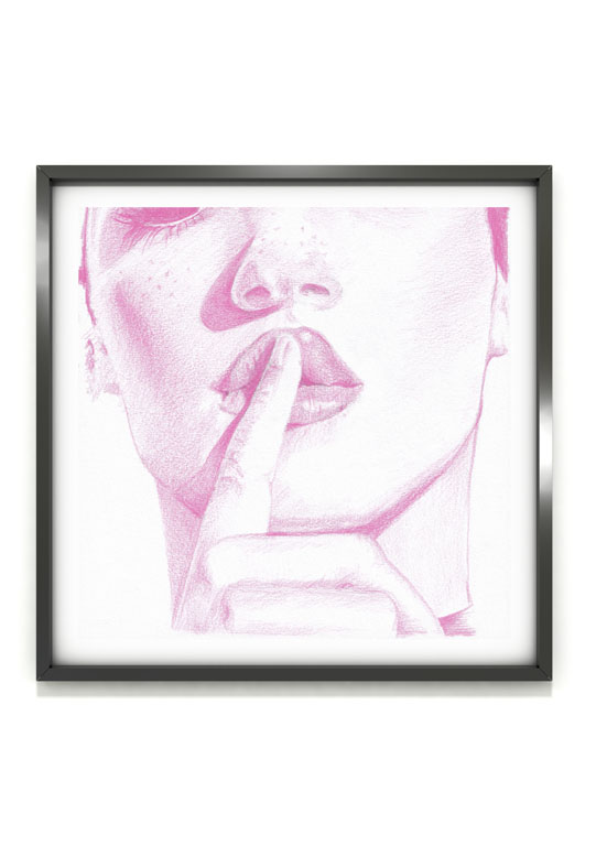 Du rose -Chut! Affiche - Rose, Chut!
