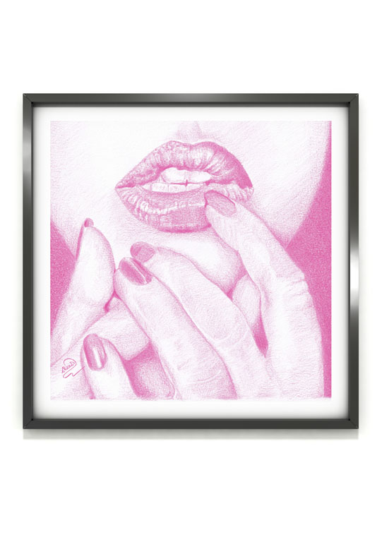 Affiche - Rose, hésitation