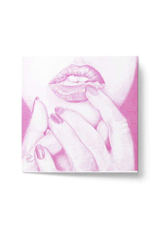 Affiche - Rose, hésitation