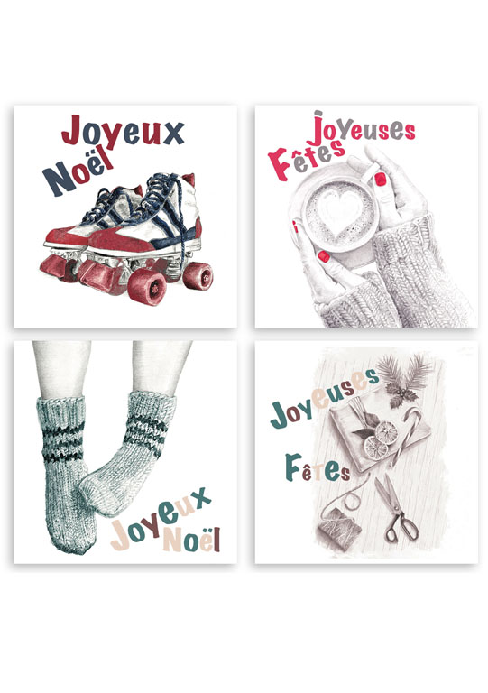 cartes de vœux joyeux noël