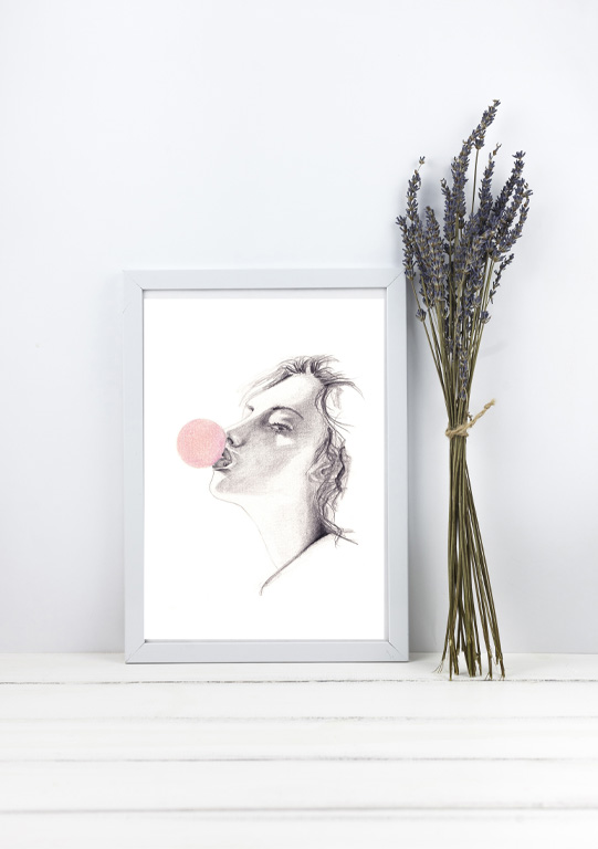 Affiche - Portrait "La bulle"