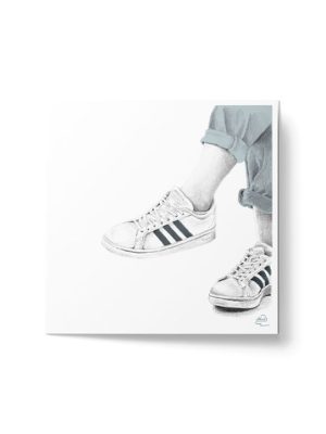 Affiche - Sneakers, En Adidas (bleu)