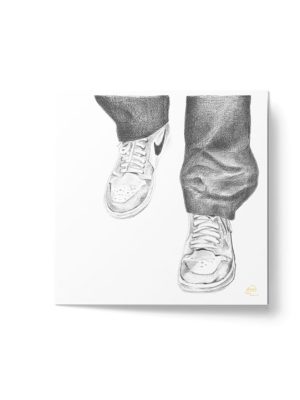 Affiche - Sneakers, En Nike (noir et blanc)