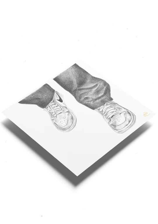 Affiche - Sneakers, En Nike (noir et blanc)