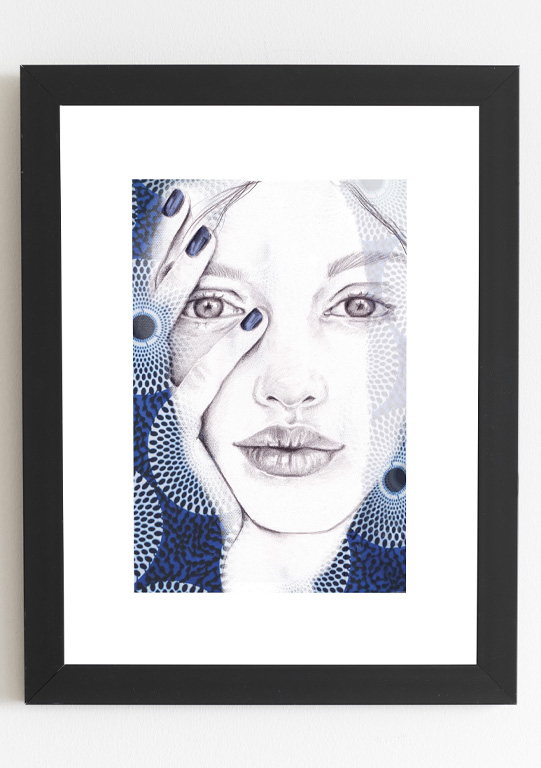Affiche - Wax bleu