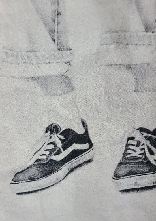 Tote Bag  imprimé  "En Vans"