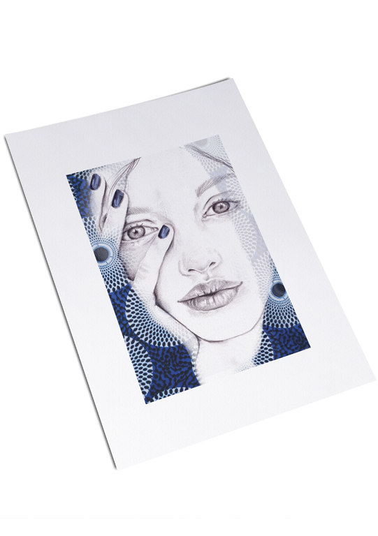Affiche - Wax bleu