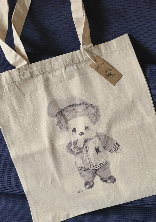 dessin Kiki de tous les kikis sur tote bag