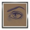Dessin original au stylo bille - regard intense