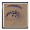 Dessin original au stylo bille - regard mystérieux