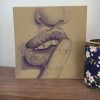 Dessin original au stylo bille - La bouche