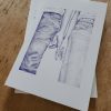 carnet illustrant 2 mains qui se frôlent, dessiné au stylo Bic