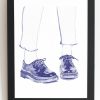 dessin au stylo de dr martens vernies