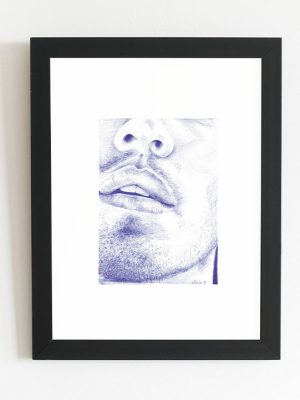 Affiche - Au stylo "portrait masculin"