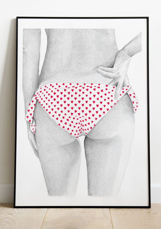Affiche - Love "les petits cœurs"