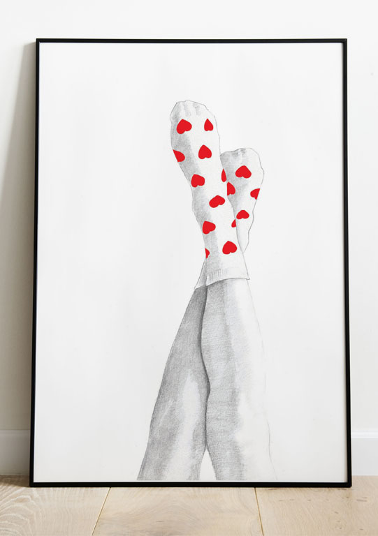 Affiche - Love "les gambettes"