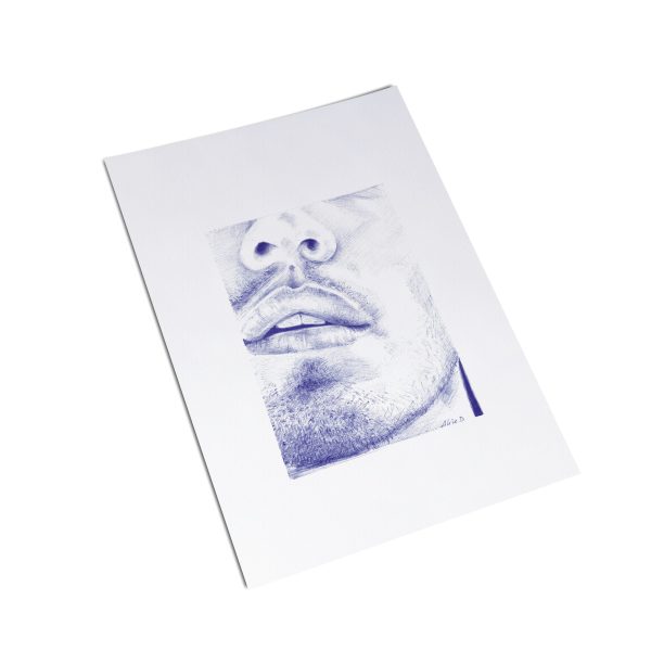 portrait masculin au bic